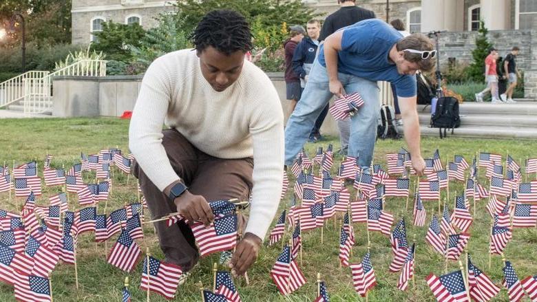 students create 9 11 memorial old main